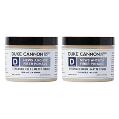 Duke Cannon News Anchor Pomada de Fibra 2-Pack: empaque compacto y práctico