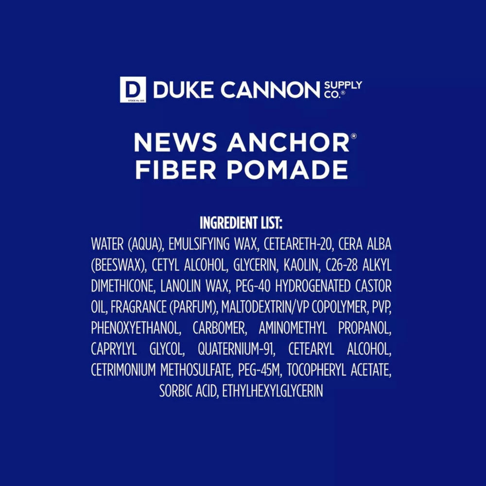 Duke Cannon News Anchor Pomada de Fibra 2-Pack: se enjuaga fácilmente