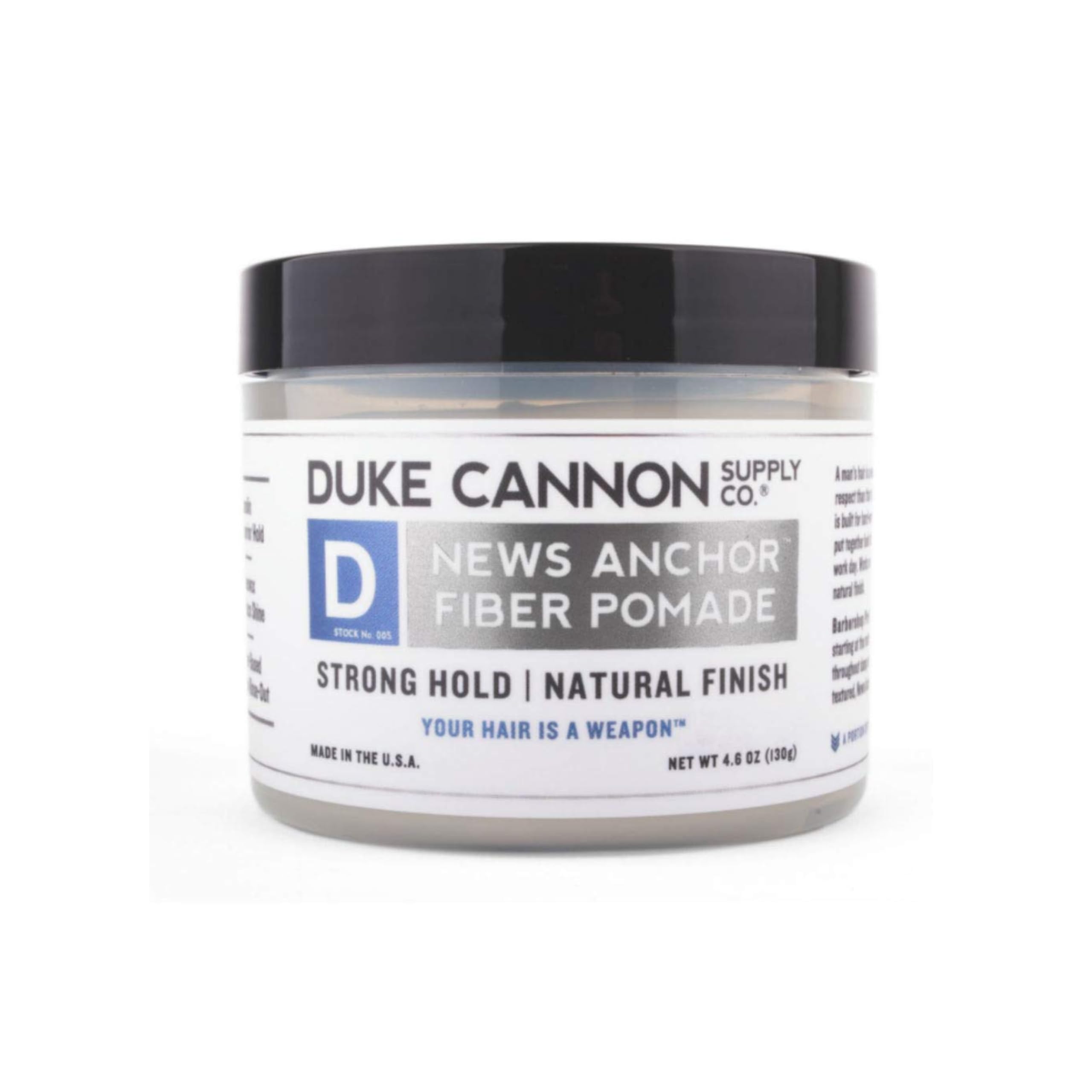 Duke Cannon News Anchor Pomada de Fibra 2-Pack: sujeción firme para peinado