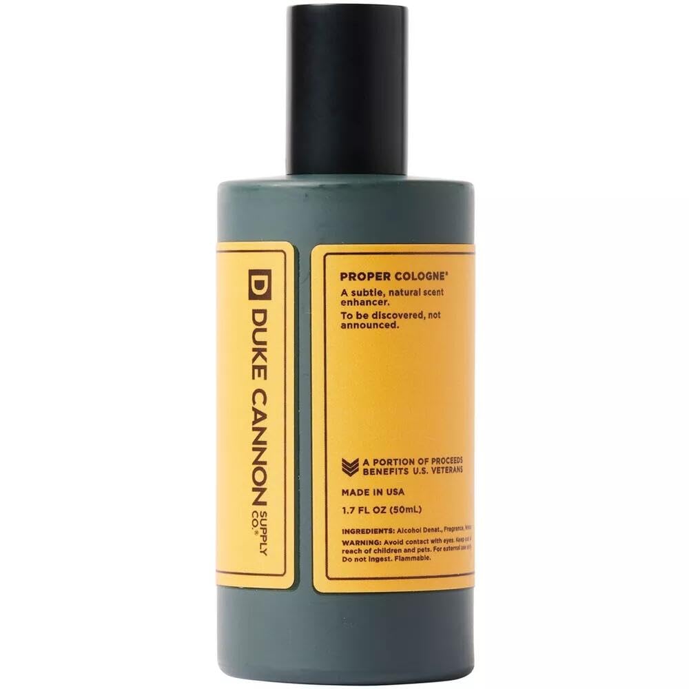 Duke Cannon Proper Cologne Sawtooth spray application for easy wear.