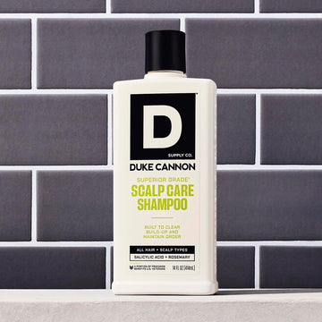 Duke Cannon rich lather close-up for thorough washing.