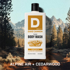 Duke Cannon Sawtooth: fragancia fresca de aire alpino y cedro.