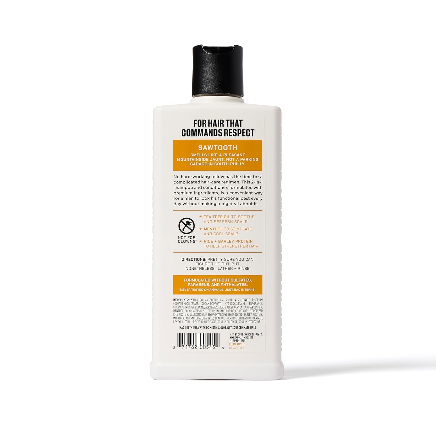 Utilisation quotidienne du Duke Cannon Sawtooth pour une routine simple.
