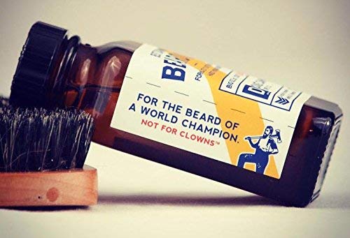 Duke Cannon tapa segura con cierre hermético para aceite de barba Redwood.