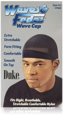 Duke Gorra para ondas negra: ajuste cómodo para dormir y peinar las ondas.