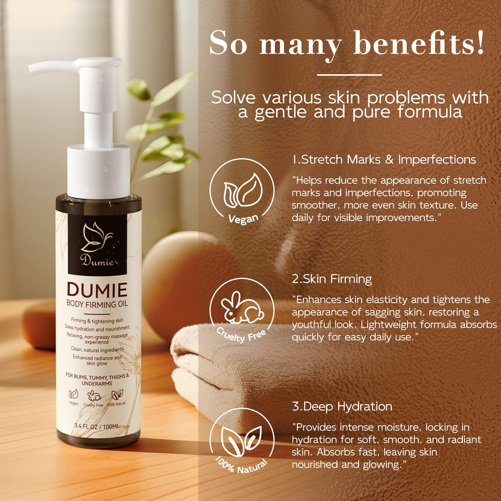 Dumie Aceite Corporal Firmante: ideal para brazos y piernas en rutina diaria