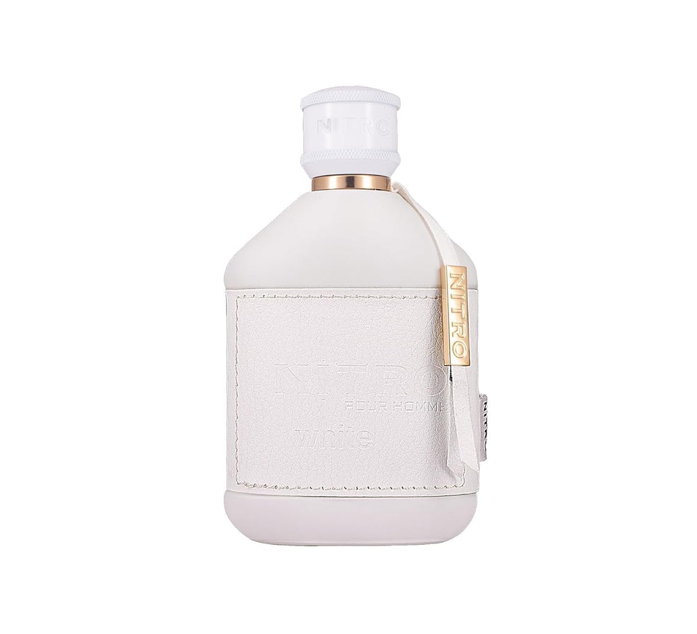 Dumont Nitro White etiqueta elegante, refleja lujo y versatilidad para ocasiones