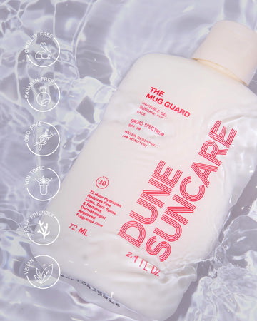 Texture gel non gras du Mug Guard pour visage