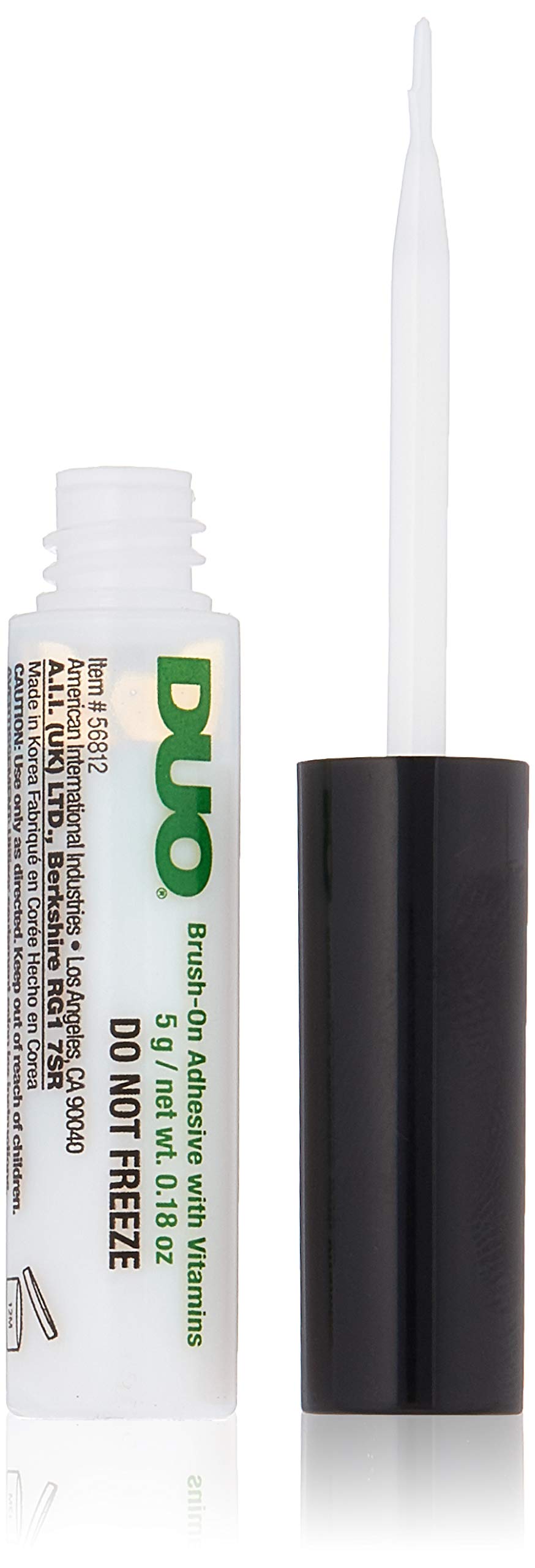 Duo adhesivo para pestañas con aplicador de pincel, fijación precisa