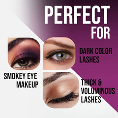 DUO Quick-Set pegamento oscuro en acción, efecto negro con delineado integrado.