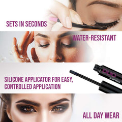 Uso diario de DUO Quick-Set, adhesivo oscuro para pestañas que favorece un acabado compacto.