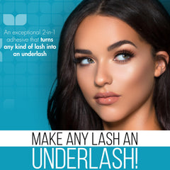 DUO Underlash Bond and Seal adhesivo negro de fijación duradera.