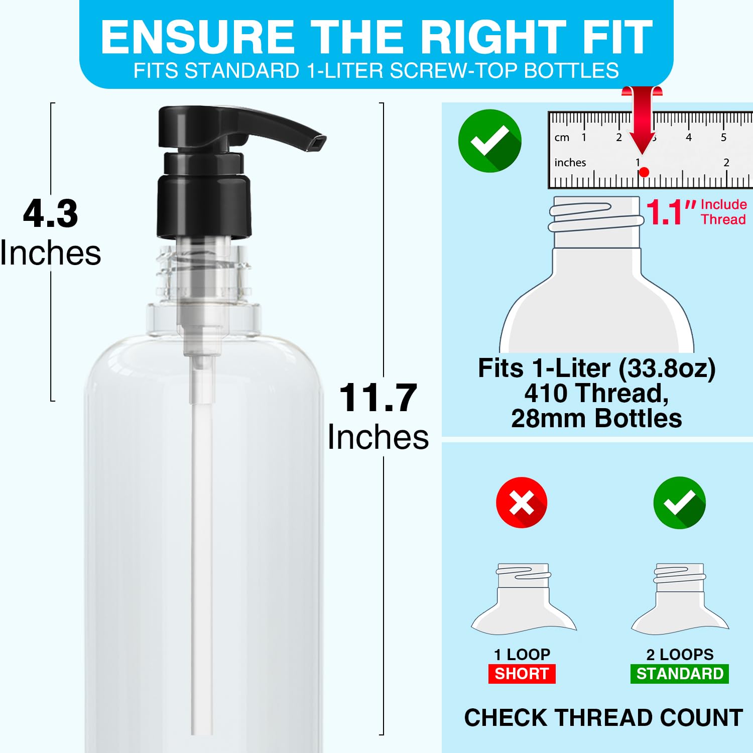 Apertura estándar 28/410 para botellas compatibles con DupakSYS