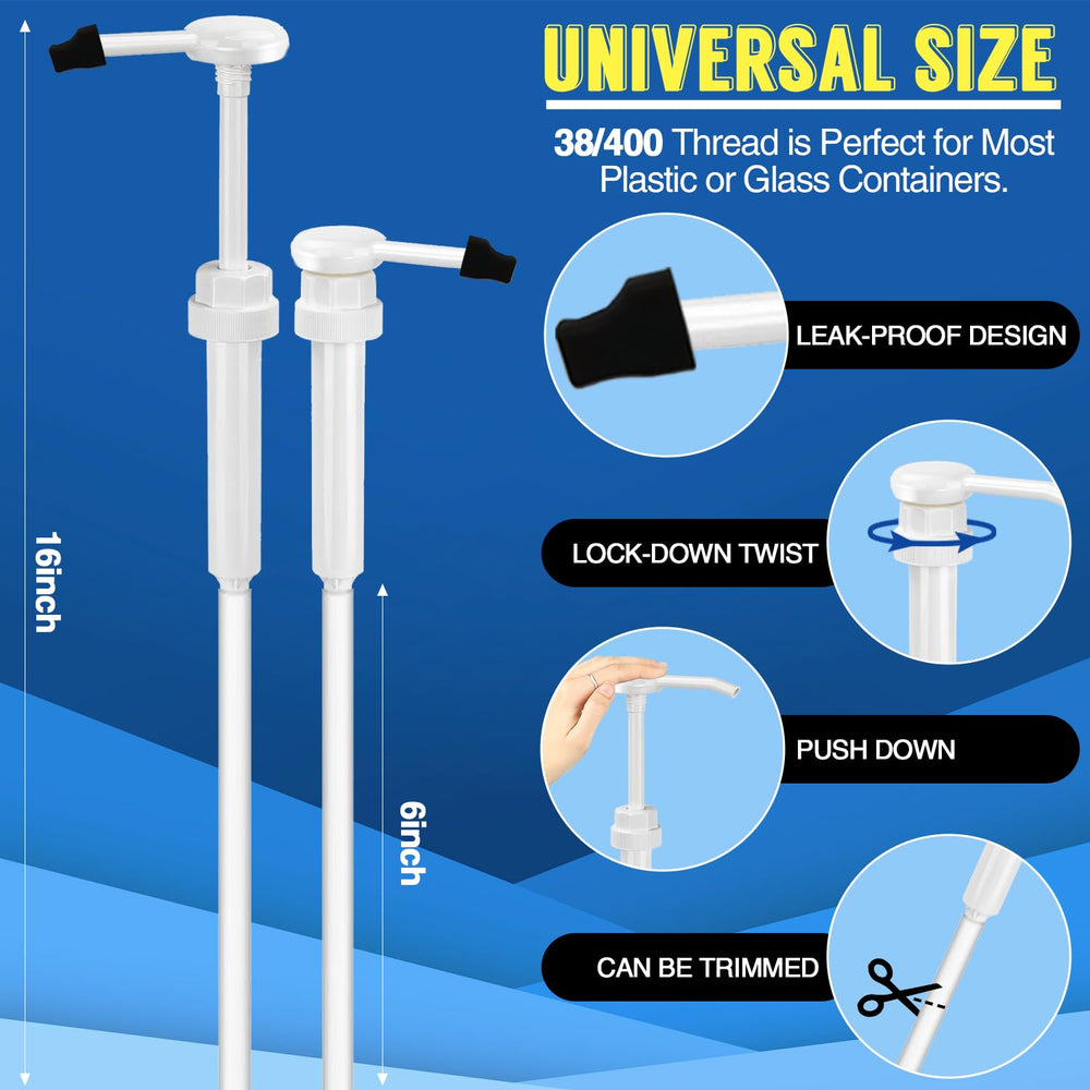 Dispensador DupakSYS con tubo extendido de 50 cm para alcanzar líquidos.