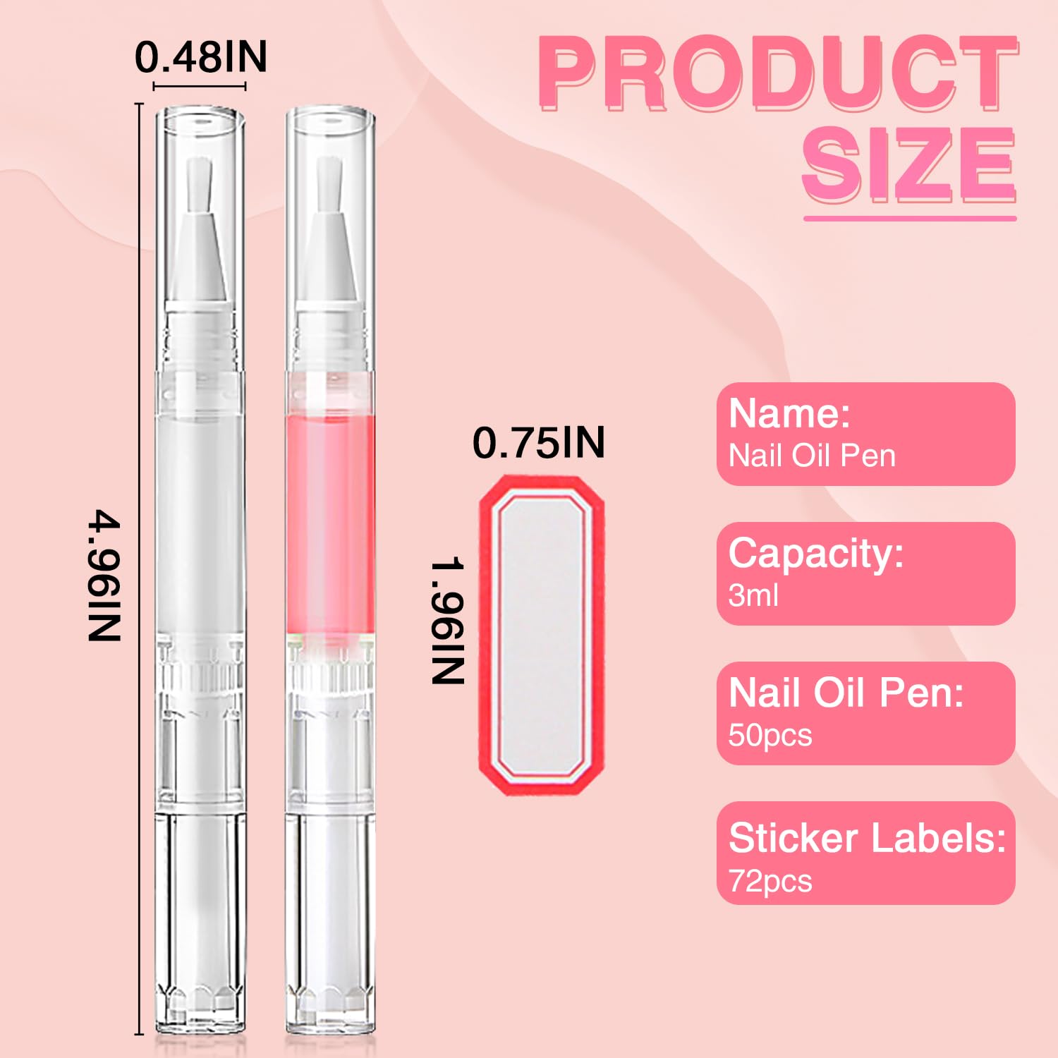 DupakSYS pen aplicador nail oil con punta suave para uñas