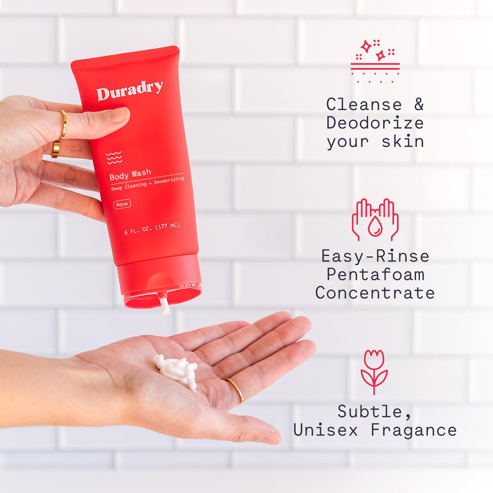Duradry Jabón Cuerpo Desodorizante ingredientes naturales ofrecen cuidado suave y fragancia agradable.
