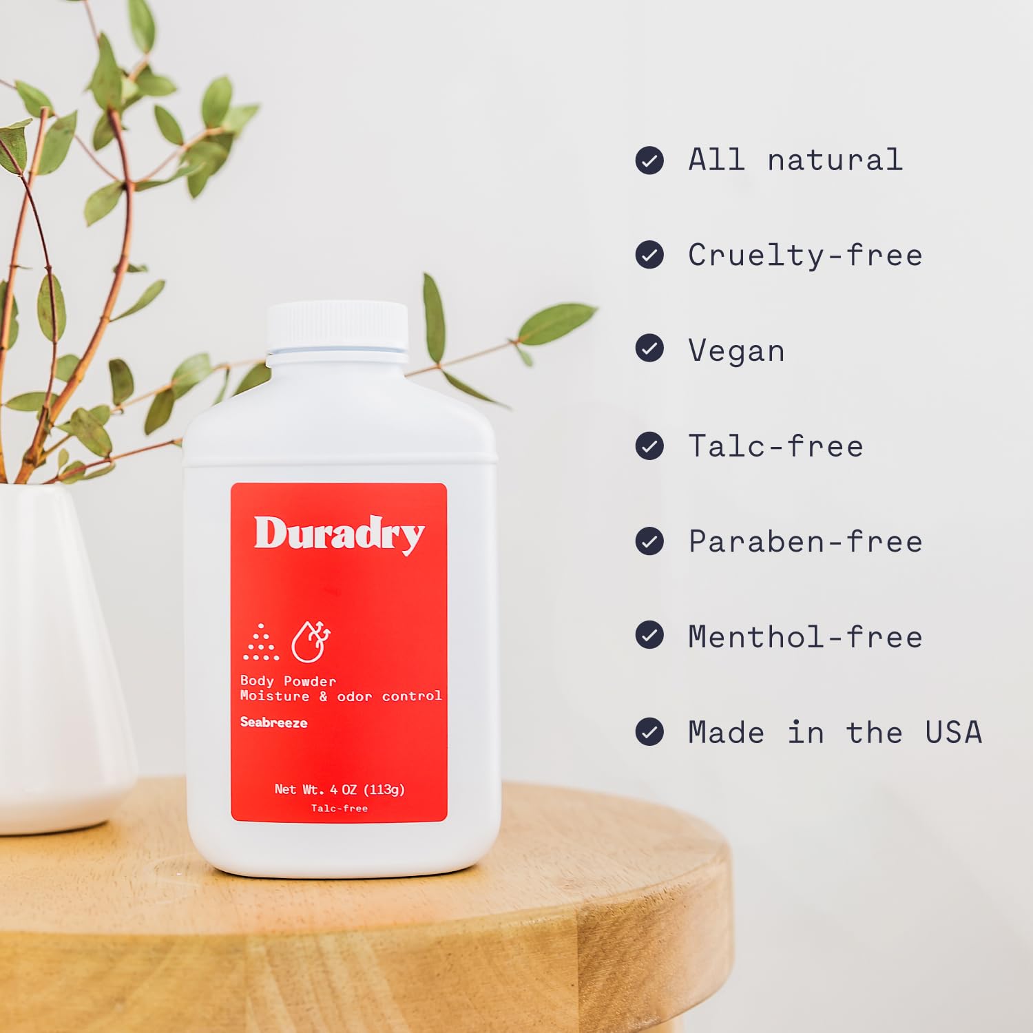 Duradry Seabreeze: uso diario para piel cómoda y fresca.