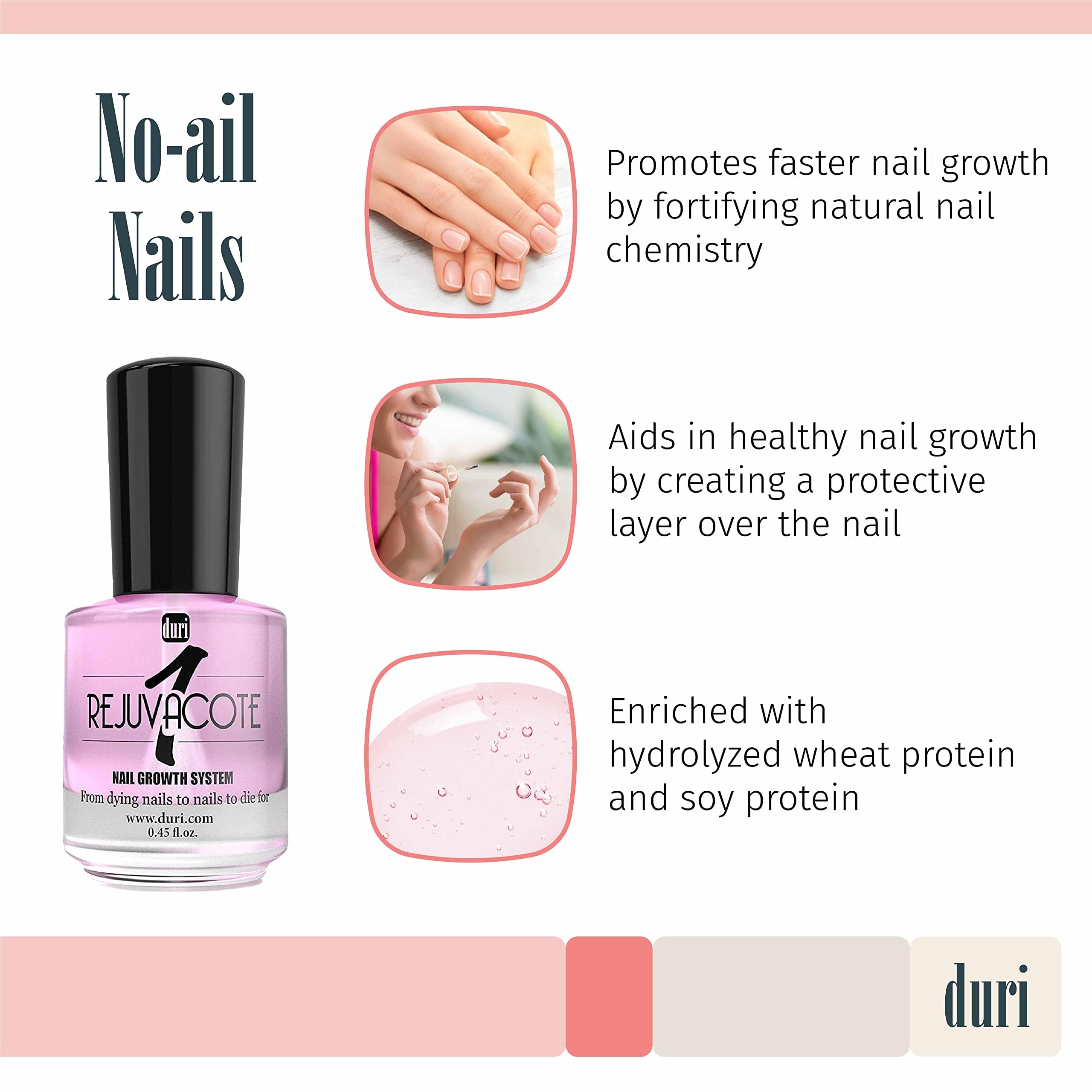 Rejuvacote1 de duri, capa-base para inicio suave de la manicura.