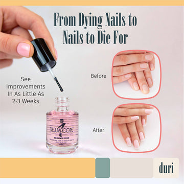 Rejuvacote1 de duri, sistema dos-en-uno para cuidado de uñas.