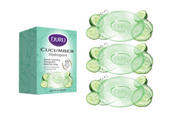 Jabón Duru con pepino, barra transparente ideal para piel sensible.