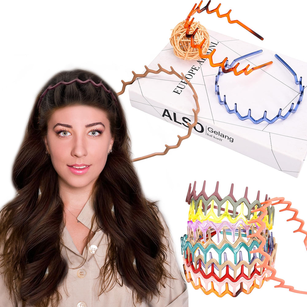 Diadema de plástico antideslizante Duufin con dientes para mayor sujeción.