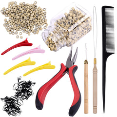 Duufin kit extensiones cuentas micro-anillos: solución completa para volumen suave y seguro.