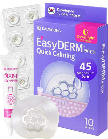 DWEasyDerm quick calming patch pack over blemish promotes discreet care