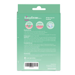 Parche ultra fino de 0,1 mm de DWEasyDerm sobre la piel, discreto.