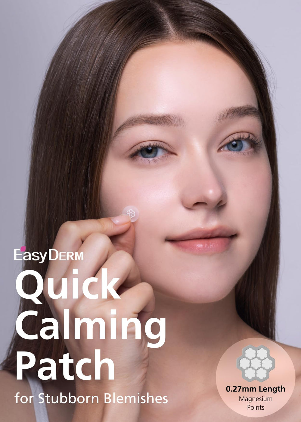 Parche DWEasyDerm con adhesión firme en piel irregular.