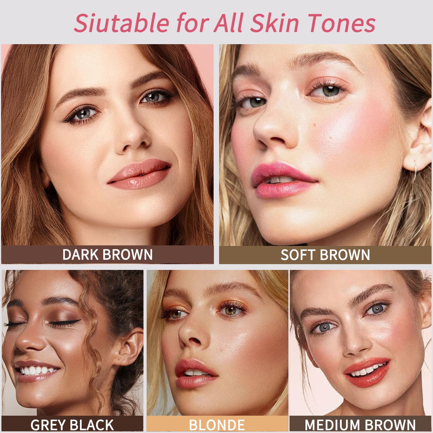 DWNDN pincel para cejas: aplicación suave para un delineado perfecto.