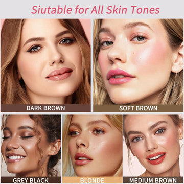 DWNDN pincel para cejas: aplicación suave para un delineado perfecto.