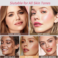 DWNDN pincel para cejas: aplicación suave para un delineado perfecto.