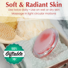 Cepillo exfoliante Dylonic para uso húmedo o seco, adaptable a tu rutina
