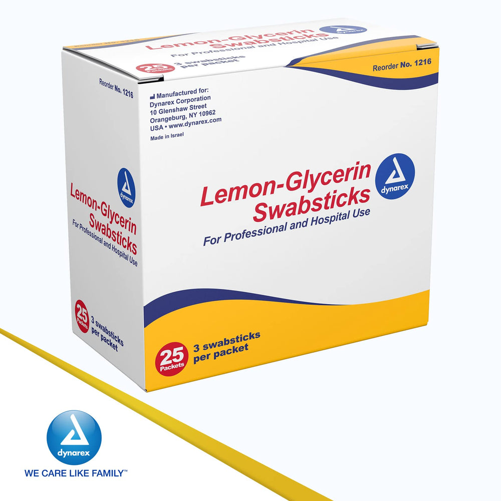 Dynarex limon-glicerina, ideal para pacientes que requieren ayuda oral