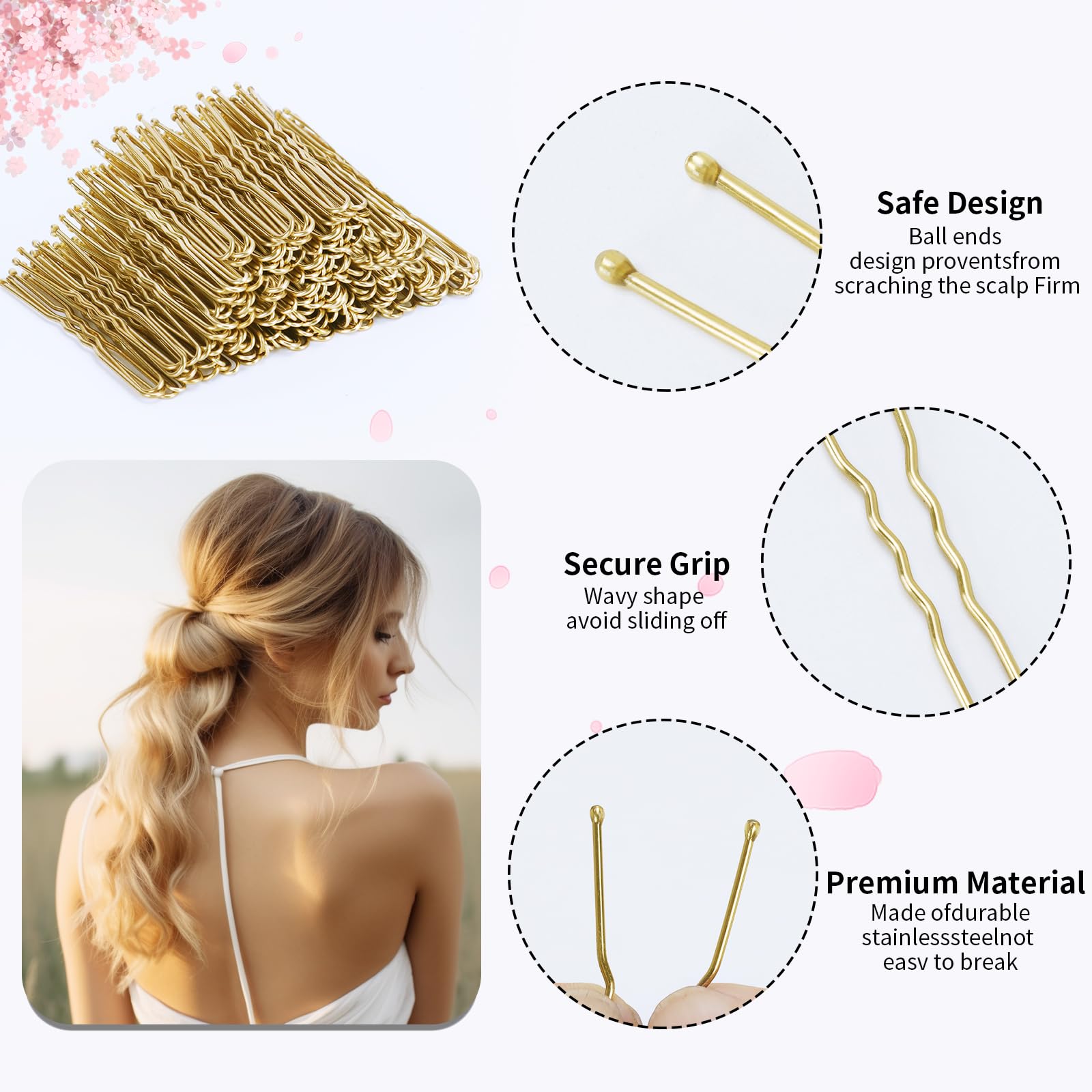 Horquillas U DySaLic para todo tipo de cabello, ideales para peinados diarios y eventos.