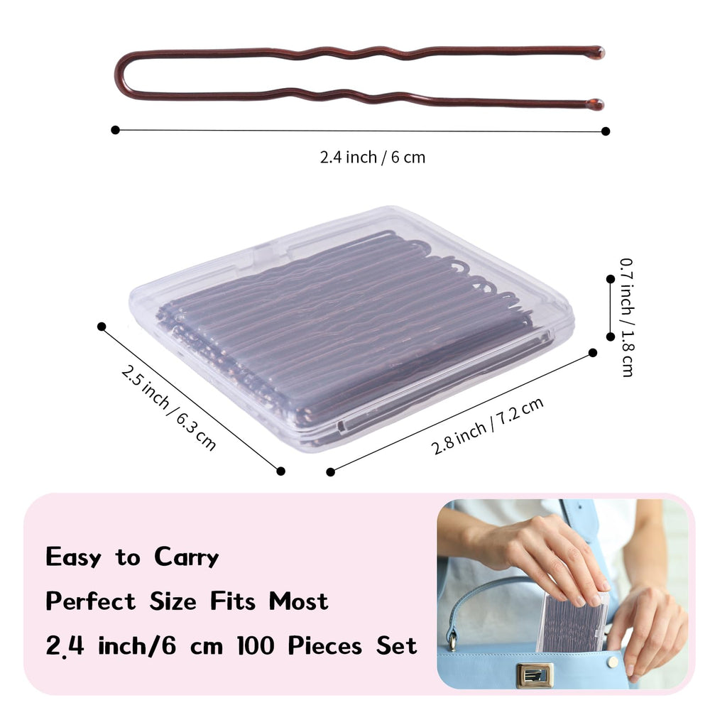 DySaLic pinza en U marrón, ideal para recogidos rápidos.