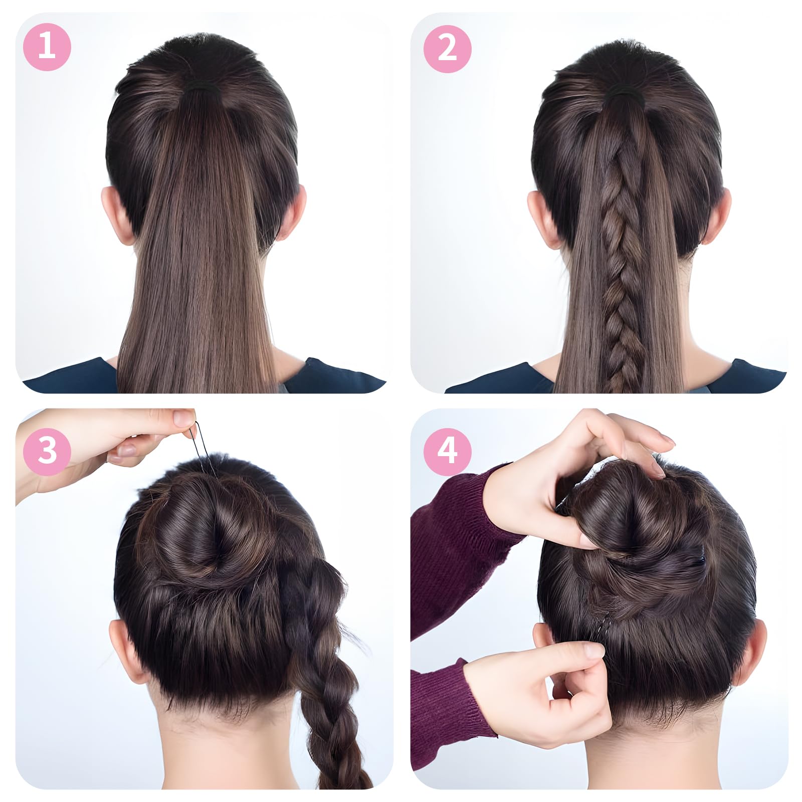 DySaLic pinzas en U, marrón, ideales para fiestas y uso diario.