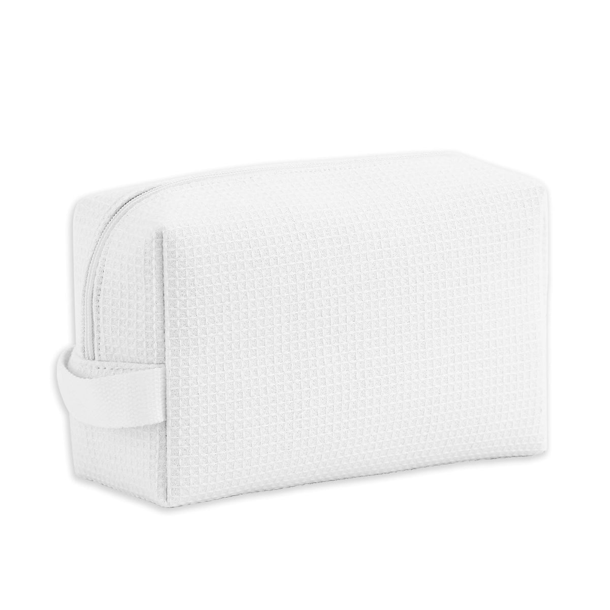 DYSHAYEN bolsa de maquillaje waffle vista frontal, ideal para viaje diario.
