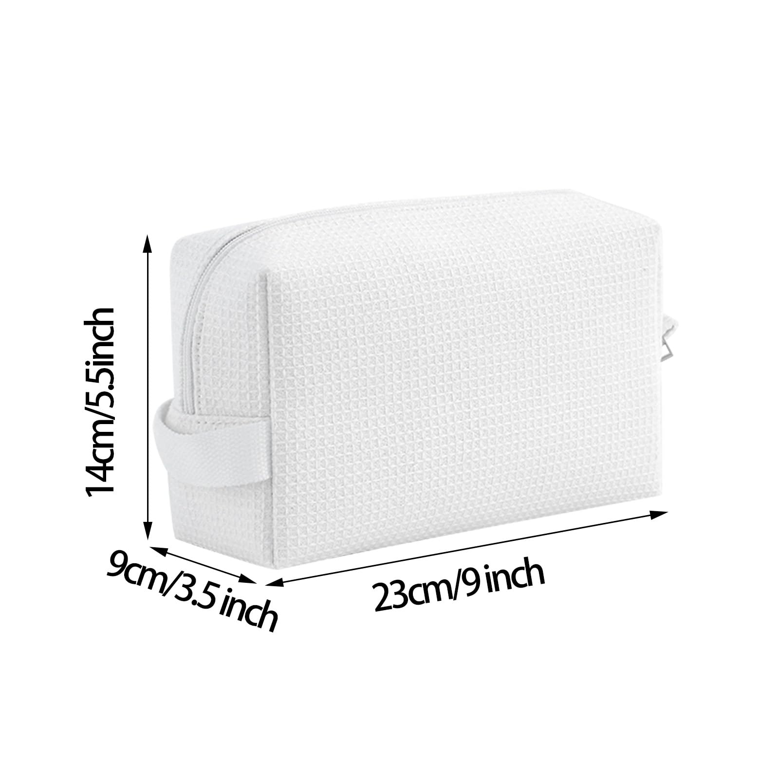 DYSHAYEN bolsa waffle para maquillaje, uso diario y organización.