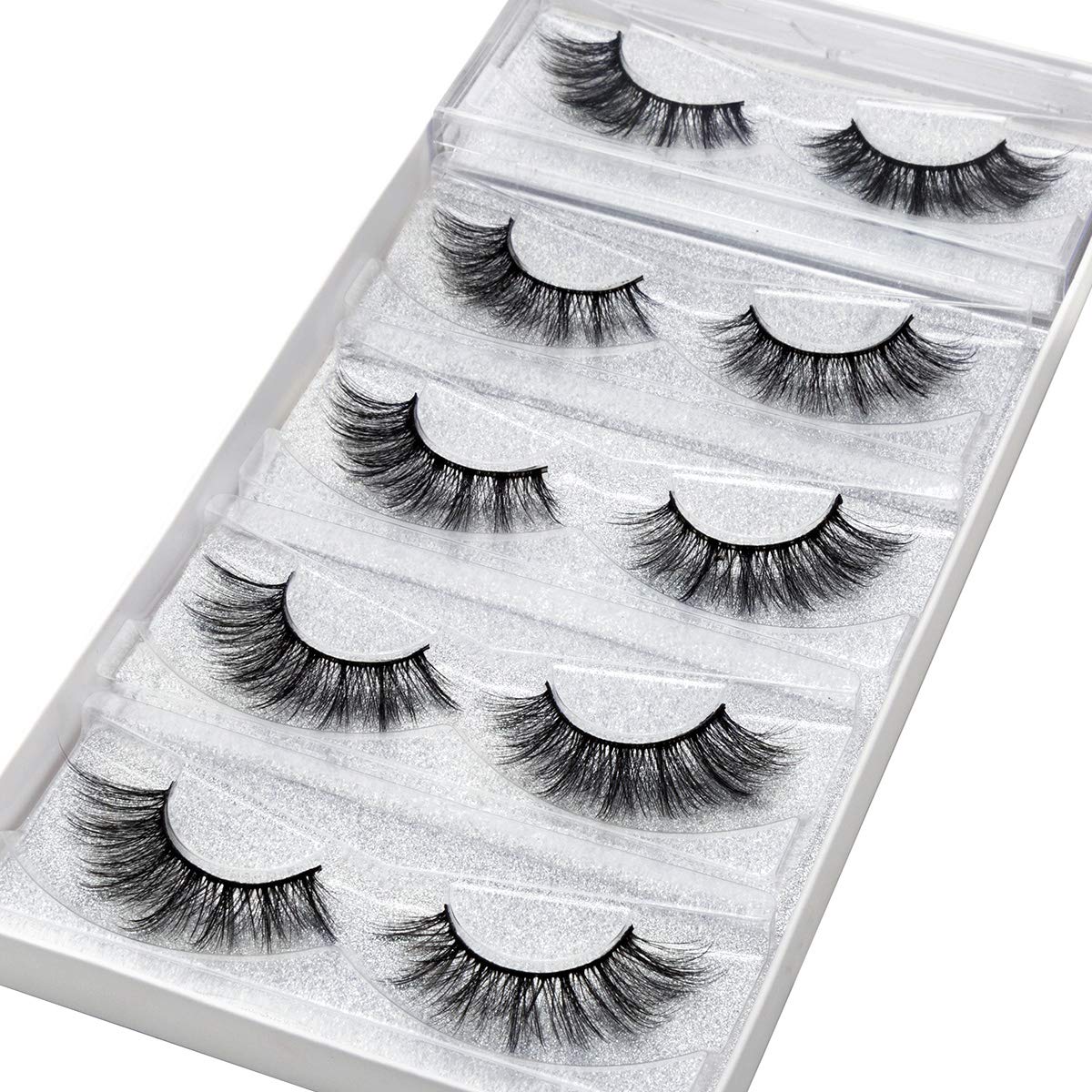 Pestañas DYSILK 6D, efecto ensortijado para mirada suave.