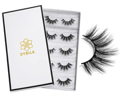 Pestañas naturales de DYSILK, pack de 5 pares para uso diario.