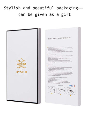Pestañas reutilizables de DYSILK tras el cuidado adecuado.