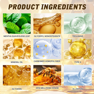 DZCKTFYGRT crema veneno abeja: extractos naturales para nutrición