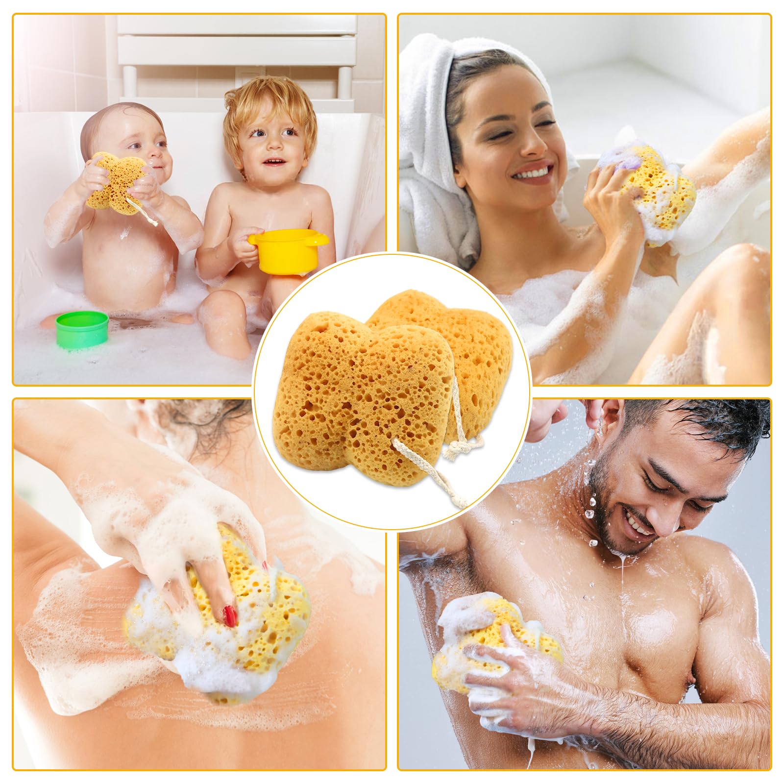 Esponja de baño fácil de limpiar y se seca rápido