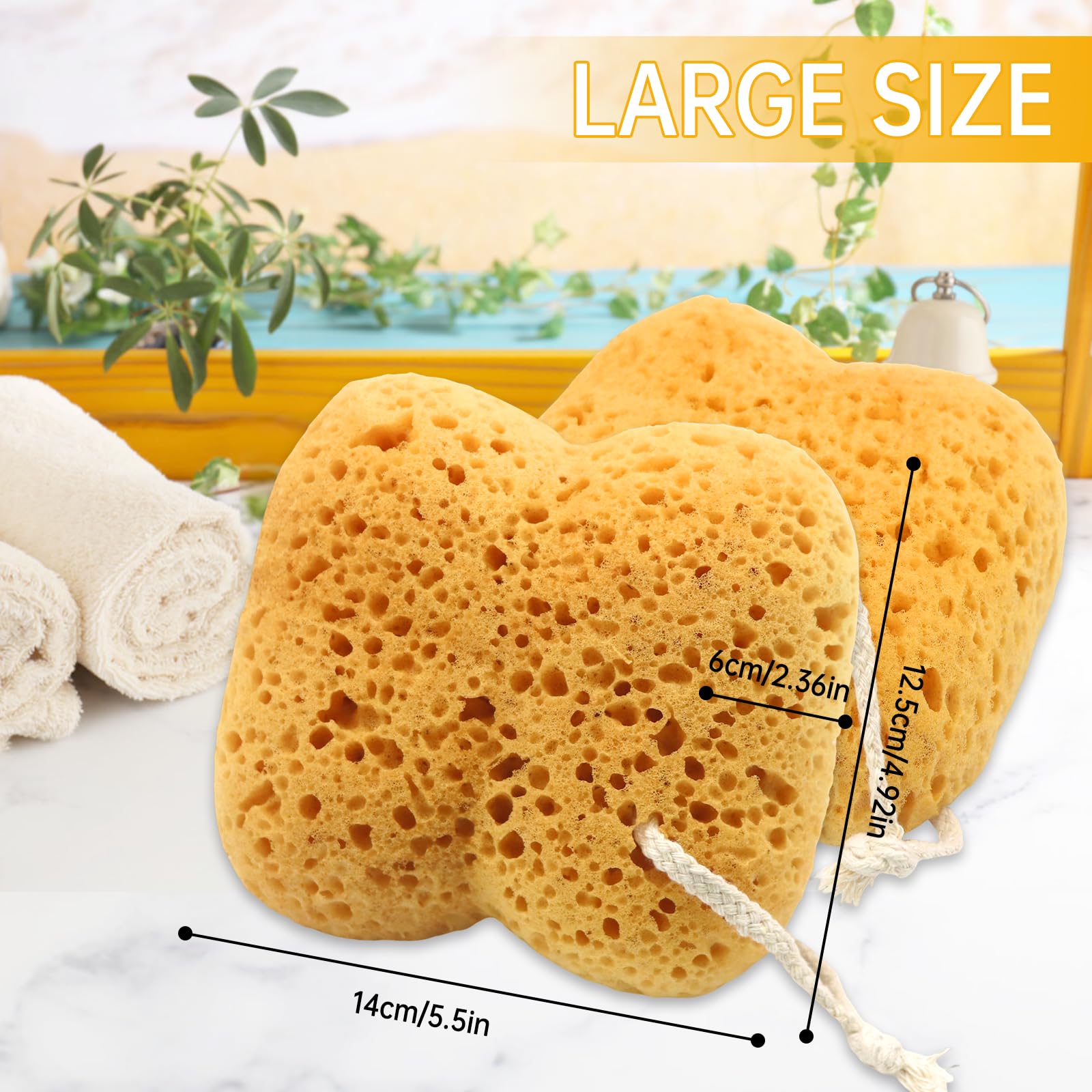 Esponja de ducha densa de DZZ para exfoliación suave