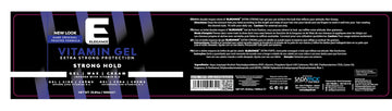 Etiqueta del Gel Elegance Pro-VB-5 mostrando beneficios para el cabello.