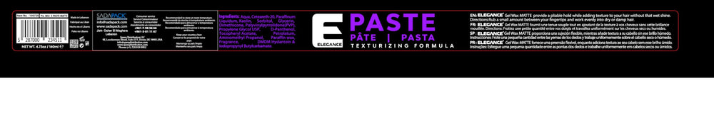 E Elegance Pasta: textura y grosor para peinados modernos y voluminosos