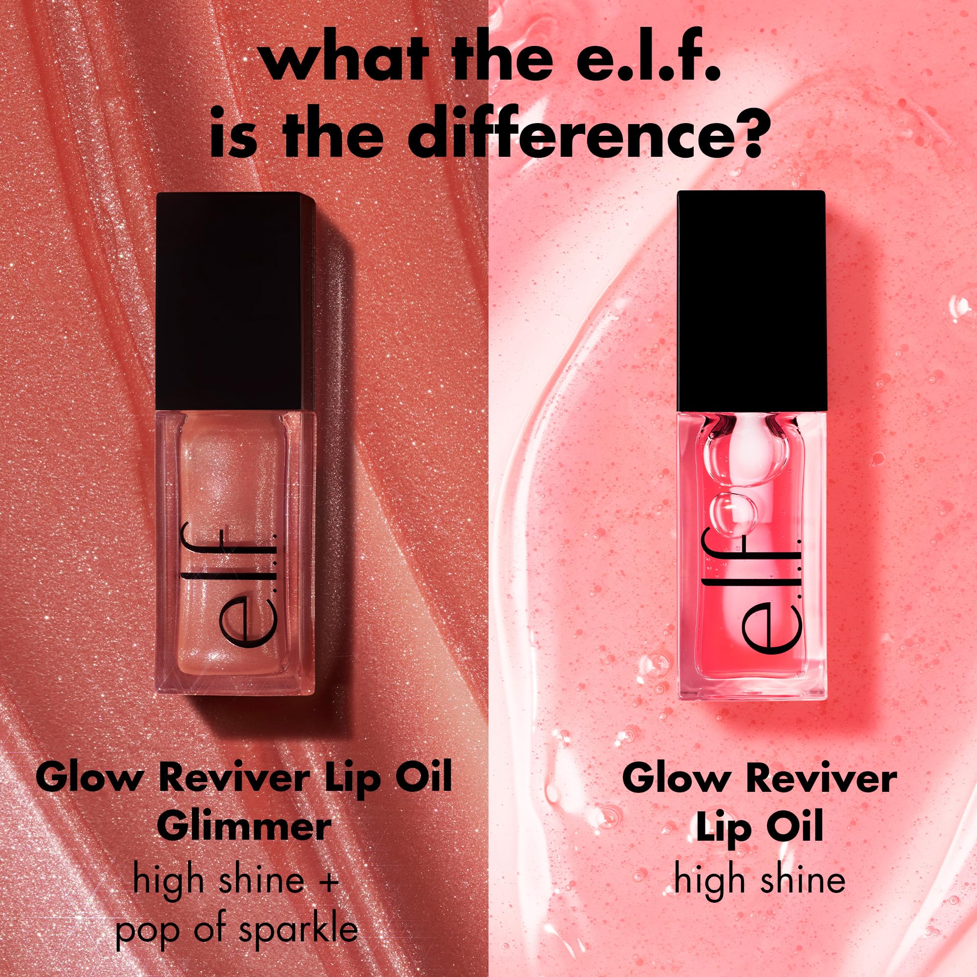 Glow Reviver de e.l.f. Aceite labial fórmula hidratante que suaviza los labios