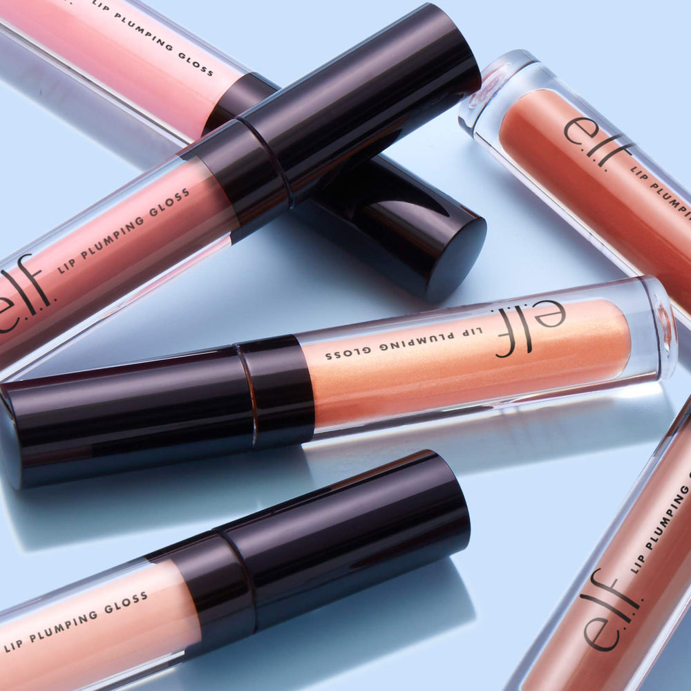 Brillo de labios e.l.f. con acabado pulido para look diario.