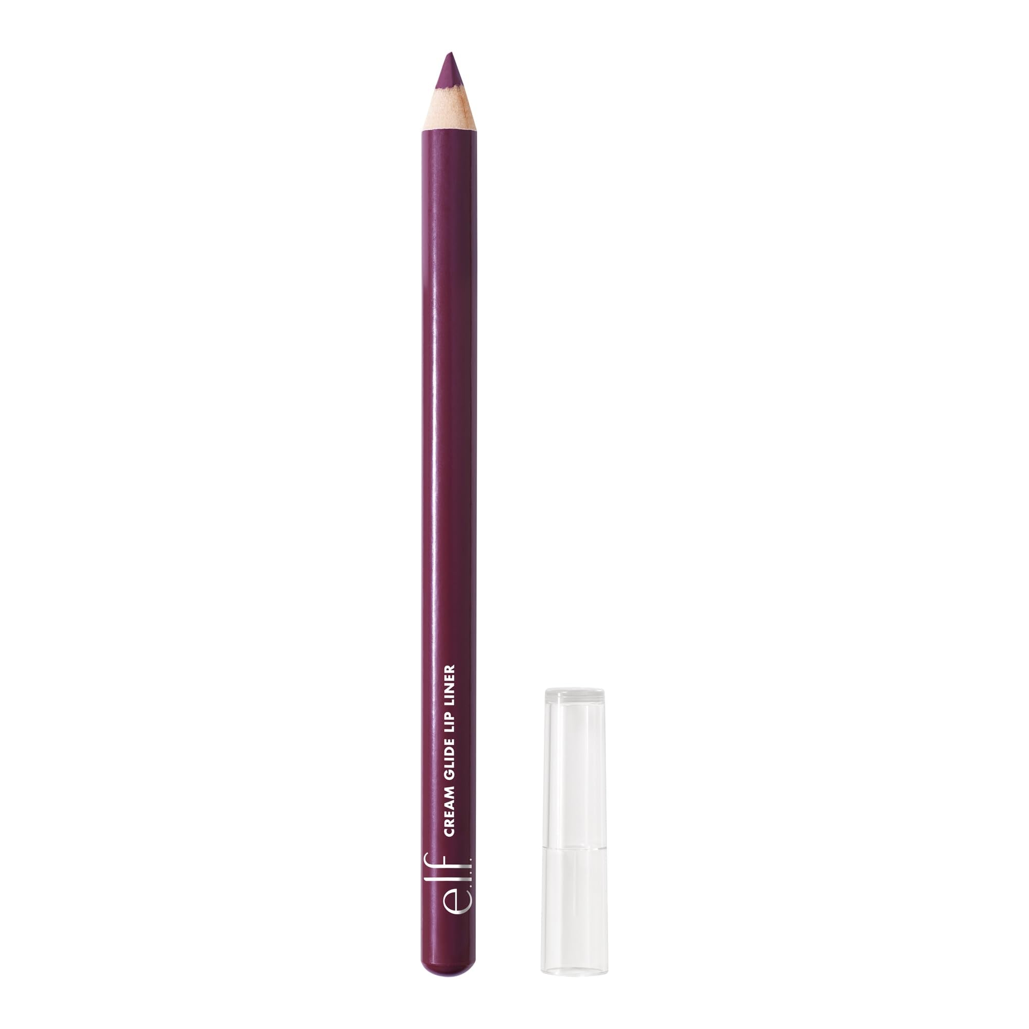 e.l.f. delineador de labios tono ciruela, trazo cremoso para definición precisa.